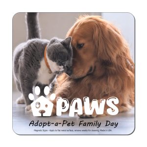 Custom Square 5" x 5" Magnetic Sign - Full-Color