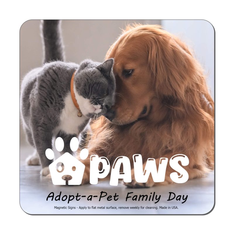 Custom Square 5" x 5" Magnetic Sign - Full-Color