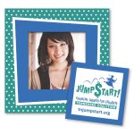 Custom Square Punch Out Picture Frame Magnet