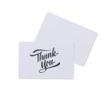 Custom Thank You Greeting Card - White - 1