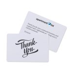 Custom Thank You Greeting Card - White