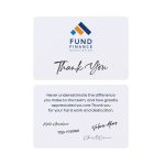 Custom Thanks & Appreciation Greeting Card - White - 2
