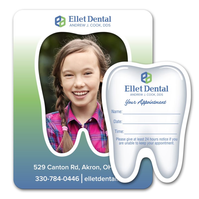 Custom Tooth Punch Out Picture Frame Magnet