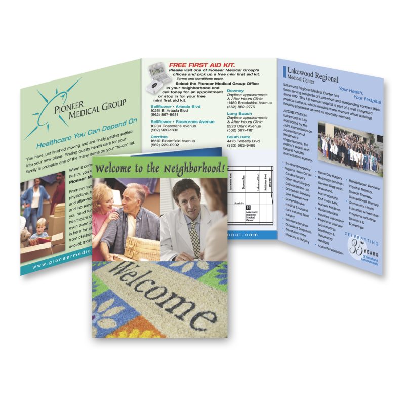 Custom Trifold 6 x 13-1/4 Direct Mail Postcard