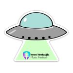 Custom UFO Shaped NoteKeeper™ Magnet 20 Mil