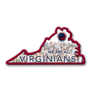 Custom Virginia State Magnet