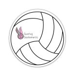 Custom Volleyball Shaped NoteKeeper™ Magnet 35 Mil