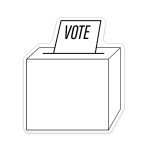 Custom Vote Shaped NoteKeeper™ Magnet 20 Mil - 2