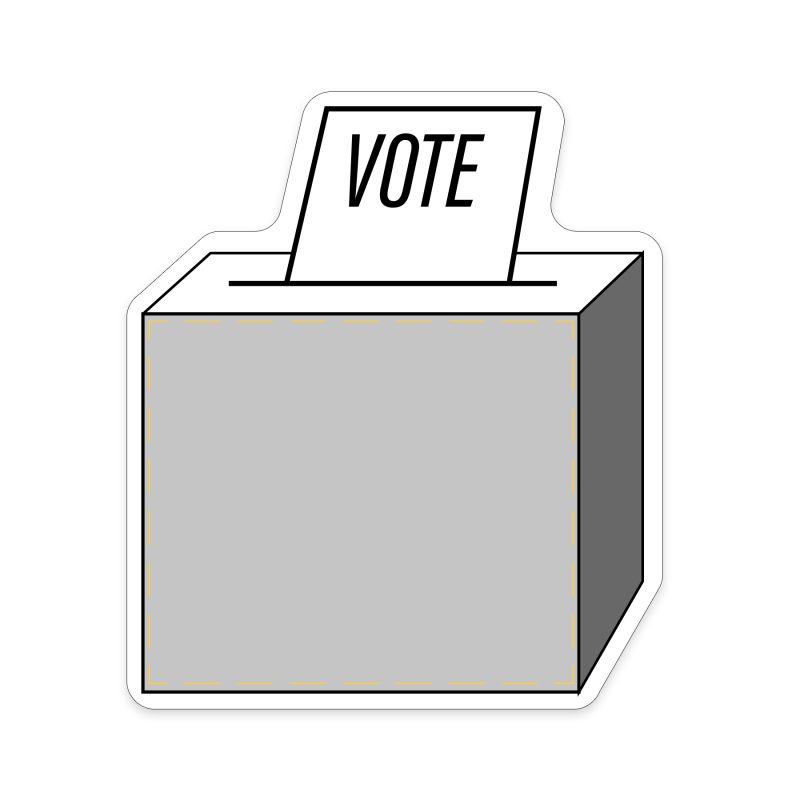 Custom Vote Shaped NoteKeeper™ Magnet 20 Mil - 4