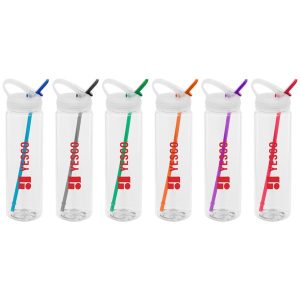 Custom Water Bottle with Flip Up Spout - 32 Oz.