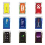 Custom 1 1/2" x 2 1/2" Rectangular Flip-Top Mint Dispenser