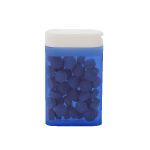 Custom 1 1/2" x 2 1/2" Rectangular Flip-Top Mint Dispenser - 7
