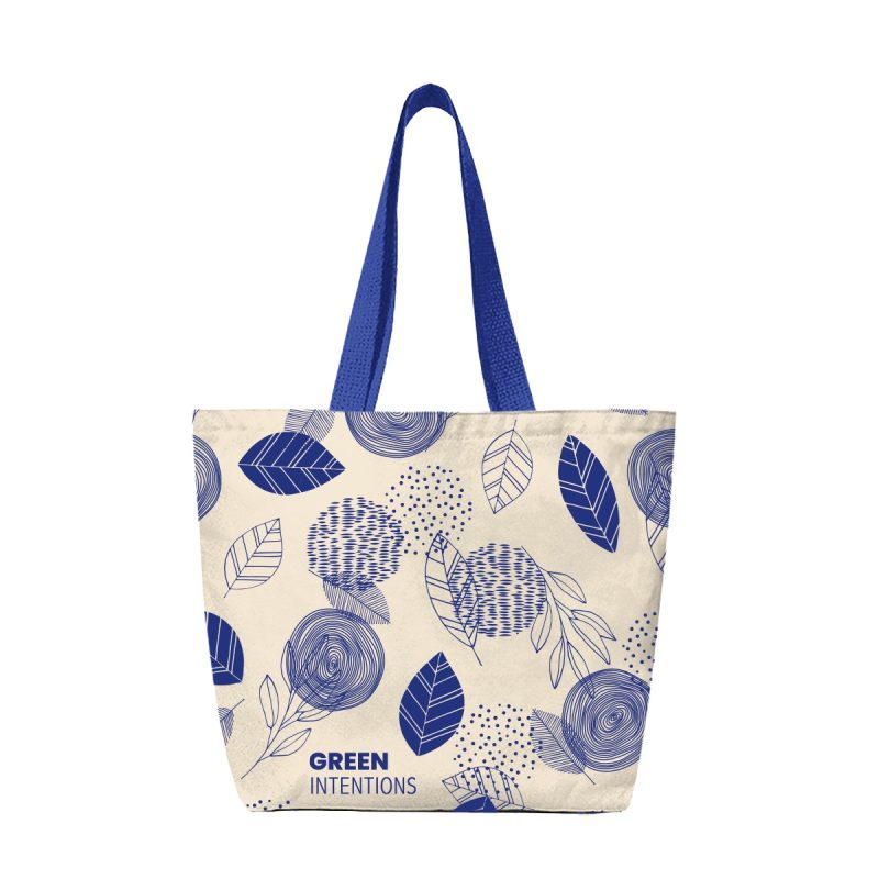 Custom 14 Oz. Recycled Canvas Tote Bag - 5