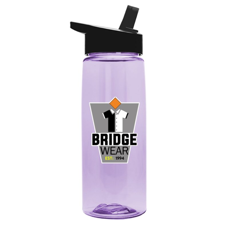 Custom Garyline® Flair Tritan® Bottle with Flip-Straw Lid - 26 oz. - 1