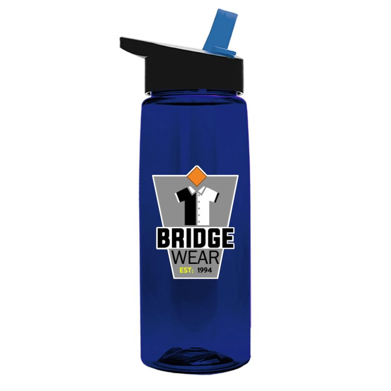 Custom Garyline® Flair Tritan® Bottle with Flip-Straw Lid - 26 oz. - 3