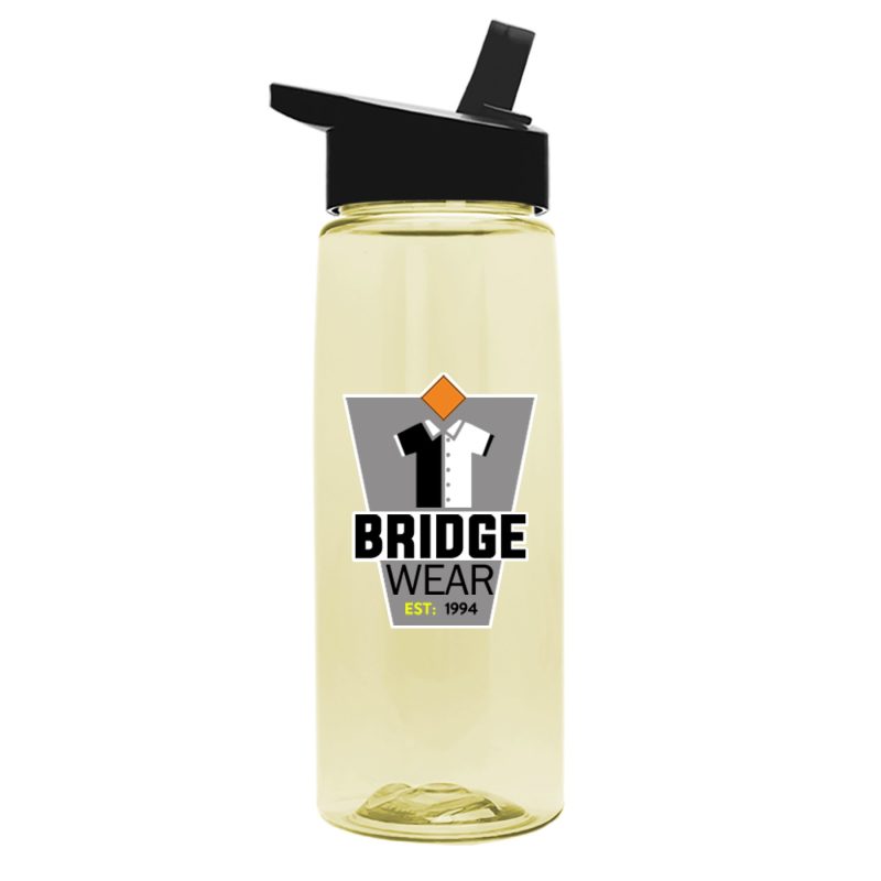 Custom Garyline® Flair Tritan® Bottle with Flip-Straw Lid - 26 oz. - 4