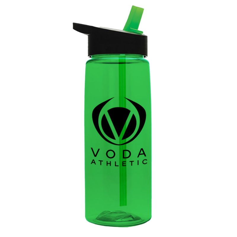Custom Garyline® Flair Tritan® Bottle with Flip-Straw Lid - 26 oz. - 7