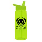 Custom Garyline® Flair Tritan® Bottle with Flip-Straw Lid - 26 oz. - 9