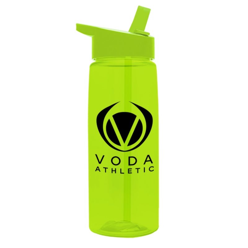 Custom Garyline® Flair Tritan® Bottle with Flip-Straw Lid - 26 oz. - 9