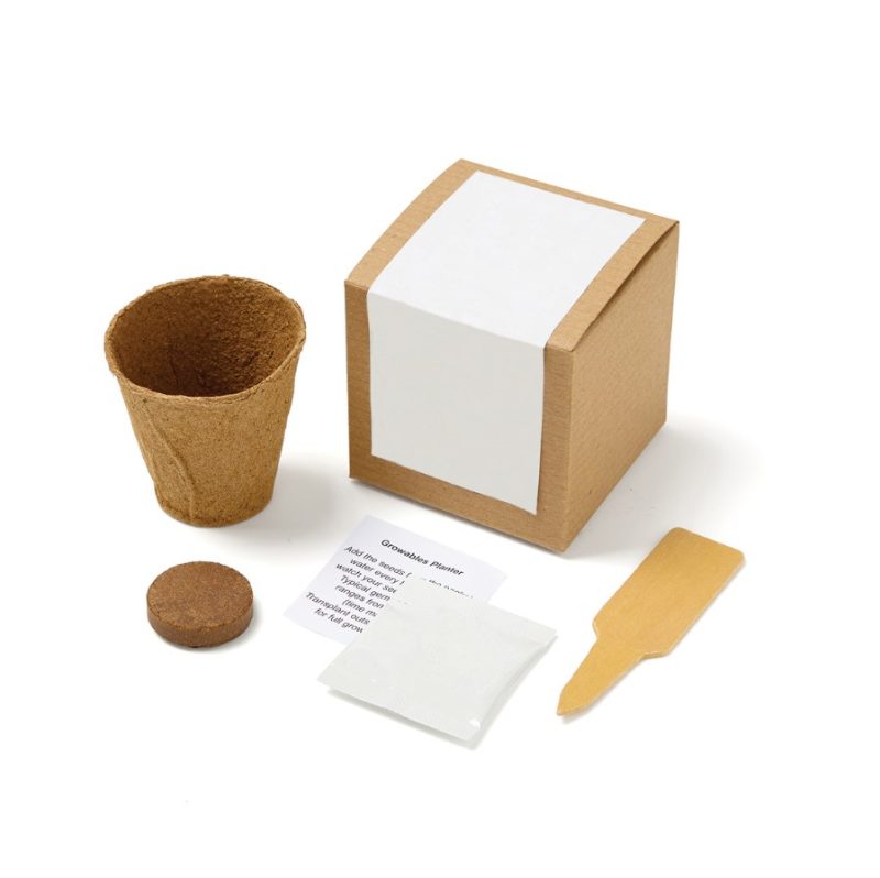 Custom Growables Planter in Kraft Gift Box (Custom) - 1