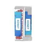 Custom Sugar Free Mints in a Rectangular Flip-Top Duo w/ Natural Lip Moisturizer - 6