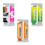 Custom Sugar Free Mints in a Rectangular Flip-Top Duo w/ SPF 15 Lip Balm