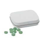 Custom Sugar Free Mints in a Small Rectangular Hinged Tin - 1
