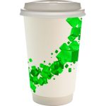 Custom 16 oz. Full Color Floating Cube Paper Cup With Lid - 7