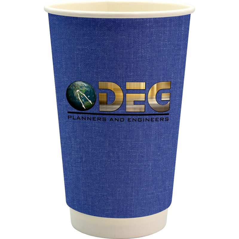 Custom 16 oz. Full Color Ridge Paper Cup - 2