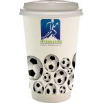 Custom 16 oz. Full Color Sporty Paper Cup With Lid - 4