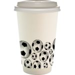 Custom 16 oz. Full Color Sporty Paper Cup With Lid - 5
