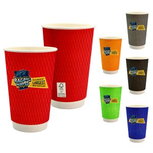Custom 16 oz. Full Color Wave Paper Cup
