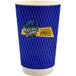 Custom 16 oz. Full Color Wave Paper Cup - 4