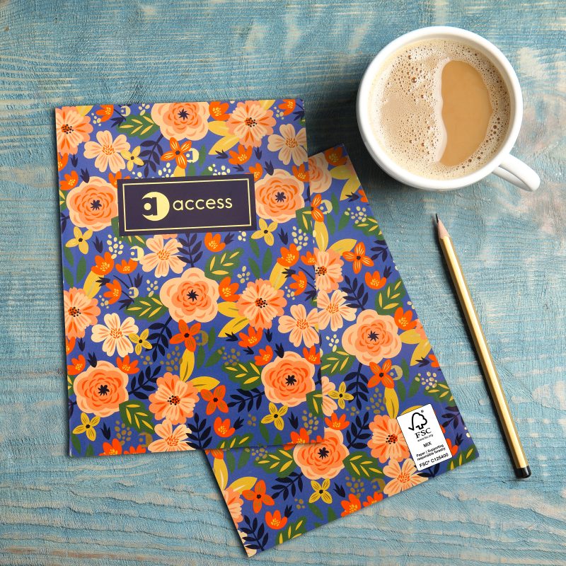Custom 5" x 7" Perfect Paper Cover Notebook - 6