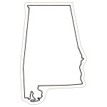 Custom Alabama State Magnet - 1
