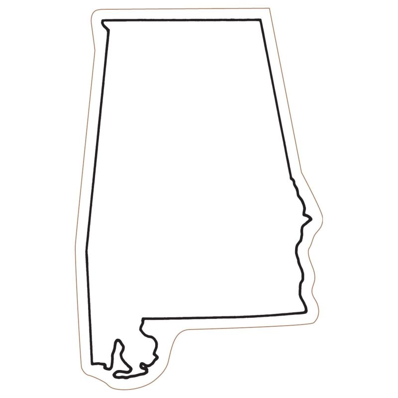 Custom Alabama State Magnet - 1