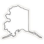 Custom Alaska State Magnet - 1