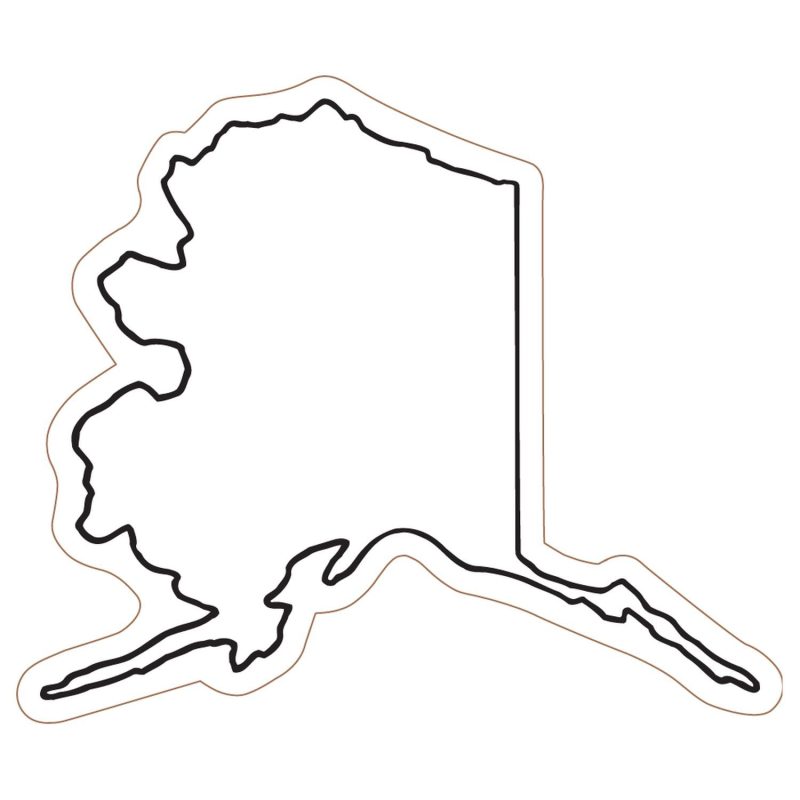 Custom Alaska State Magnet - 1