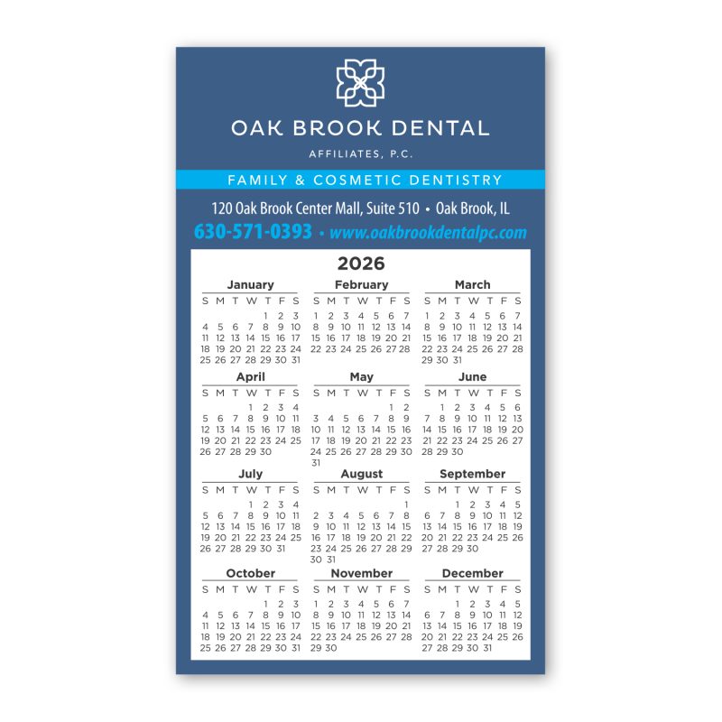 Custom Calendar Sq Crnr Magnet 2-29/32 x 4-15/16 - 3