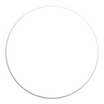 Custom Circle Removable Adhesive Mouse Pad / Counter Mat - 1