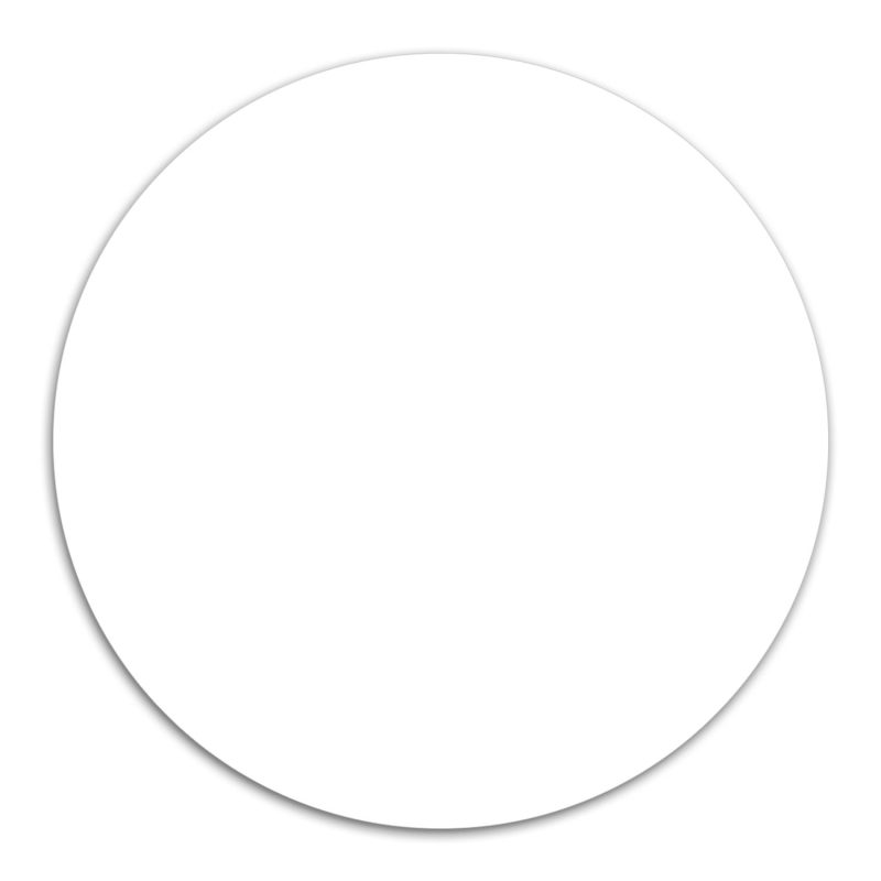 Custom Circle Removable Adhesive Mouse Pad / Counter Mat - 1