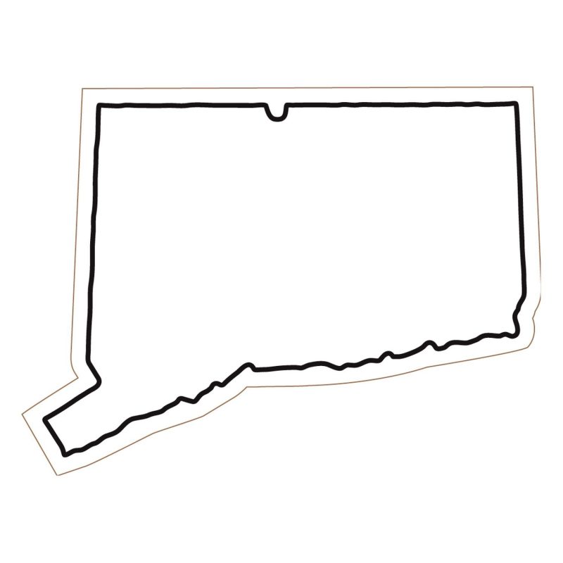 Custom Connecticut State Magnet - 1