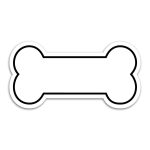 Custom Dog Bone Magnet - 1