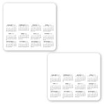 Custom Double Sided Calendar Magnet - 1