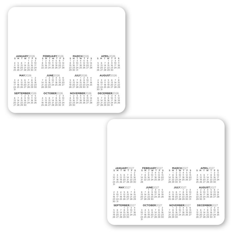 Custom Double Sided Calendar Magnet - 1