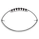 Custom Football Car Sign Magnet - 1