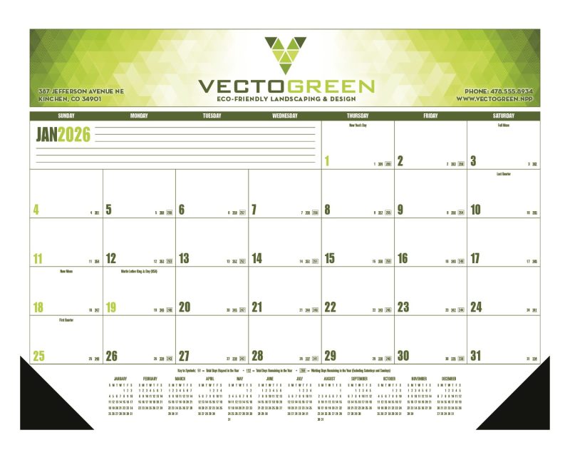 Custom Good Value™ Multi-Color Desk Pad - 1