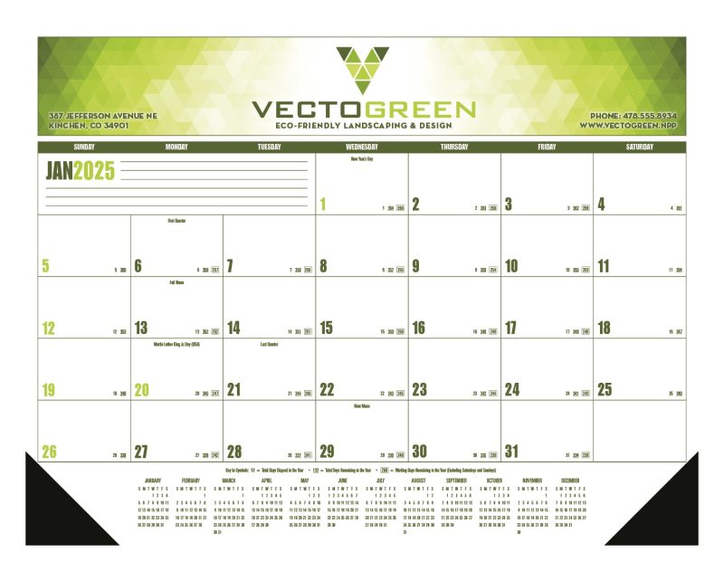 Custom Good Value™ Multi-Color Desk Pad - 5