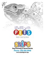 Custom Good Value™ Unwind with Pets Adult Coloring Book - 1