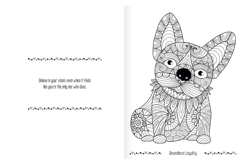Custom Good Value™ Unwind with Pets Adult Coloring Book - 2